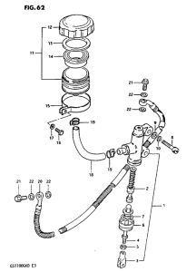 GS1100 Задний тормозной цилиндр