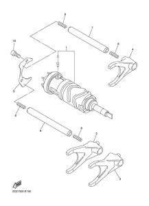 FJR1300AS Shift cam & fork