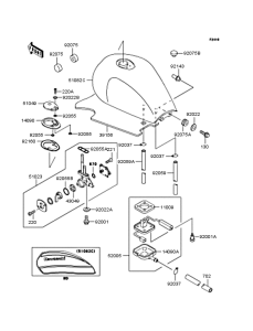 ZR1100 Топливный бак
