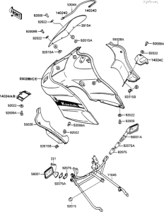 EX500 Cowling(1 / 2)(ex500-a1)