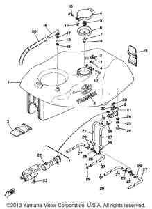 TZ750D Топливный бак