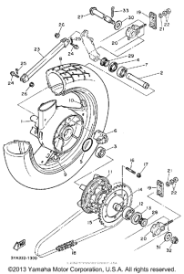 FJ1200B Переднее колесо