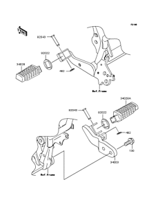 KL110 Подножки