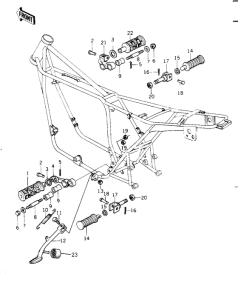 KZ1000 Footrests / stand