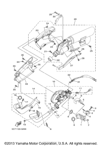 XV1900CU Выхлопная система