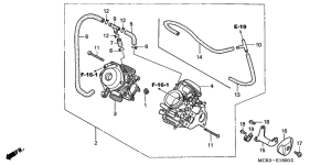 VT750DC Carburetor assy