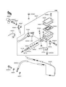 ZX900 Цилиндр сцепления