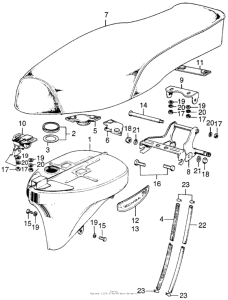 C70 Fuel tank + seat