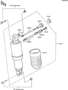 ZX600 Амортизатор