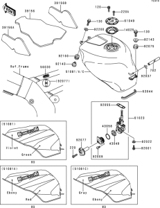 ZX600 Fuel tank(zx600-g1)