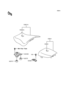 ZX636 Сиденье