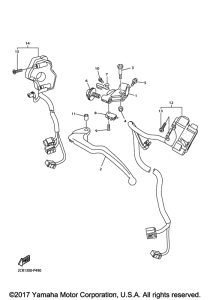 YZF-R1 Рулевые переключатели