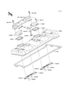ZX1400 Крышка головки цилиндров