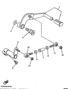 TZ125 Вал переключения