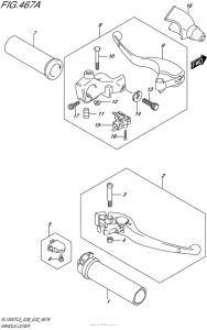 VL1500T Рулевые переключатели