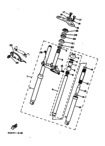 PW50W PW50 Вилка передней оси