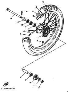 XTZ750 XTZ750B Transom + tube