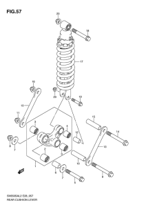 SV650 (ABS) Втулки заднего рычага
