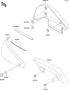 VN800 Боковые обтекатели