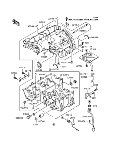 ZX400 Картер двигателя