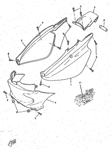 CW50RS Боковые обтекатели