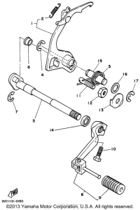 RT180H Вал переключения