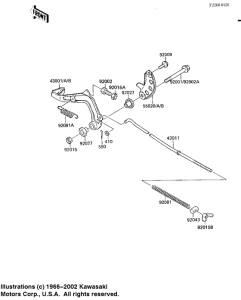 KDX80 Педаль тормоза