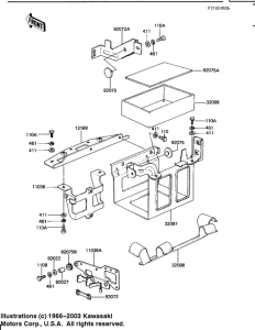 KZ1100 Battery case / tool case