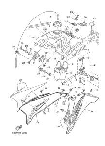 TTR110E Топливный бак