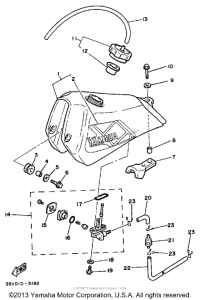 TY350N Топливный бак