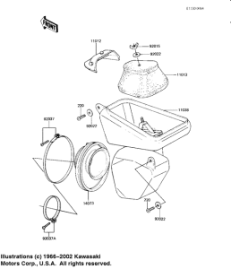 KX125 Воздухоочиститель