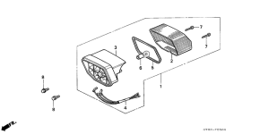 CRM75R Taillight unit ass`y