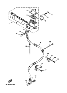 TW200E Передний тормозной цилиндр