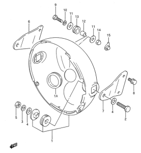 GS500 Фара головного света