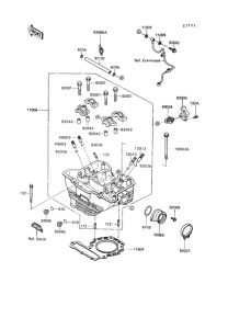 KL650 Головка цилиндров
