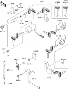 VN1500 Замок зажикания