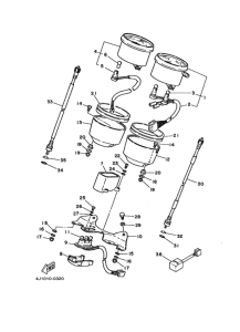 SR250 Спидометр в сборе