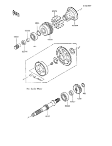 ZX600 Secondary shaft