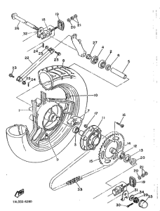 SRX600N (20.0KW) Переднее колесо
