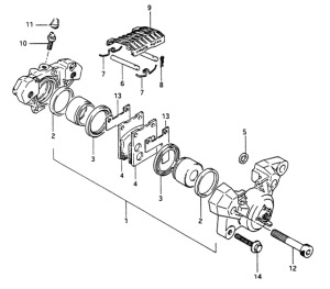RG250 Задний суппортs