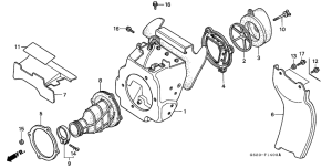 CR80R Воздухоочиститель