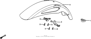 VF750F Переднее крыло