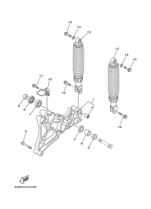 YP250 Rear arm. suspension