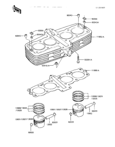 KZ550 Cylinder / pistons