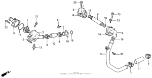 VFR750R Патрубки охлаждения
