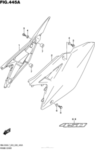 RM-Z450 Обтекатель рамы