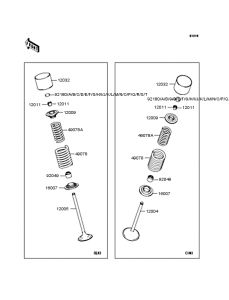  Rocker arms / valves