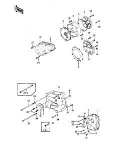 KZ1000 Крышки двигателя
