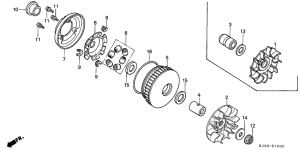 CH125 Вариатор
