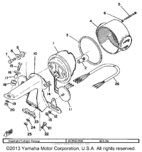 RS100B Задний фонарь